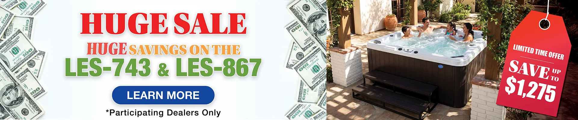 Calspas hot tub being used in a family setting - Lehi